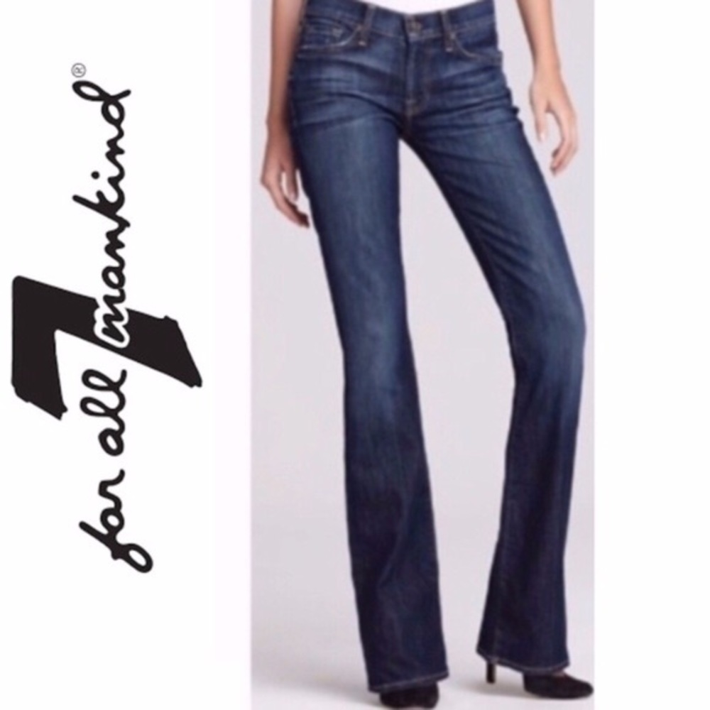 FOR ALL MANKIND• Bootcut New York Dark Jeans